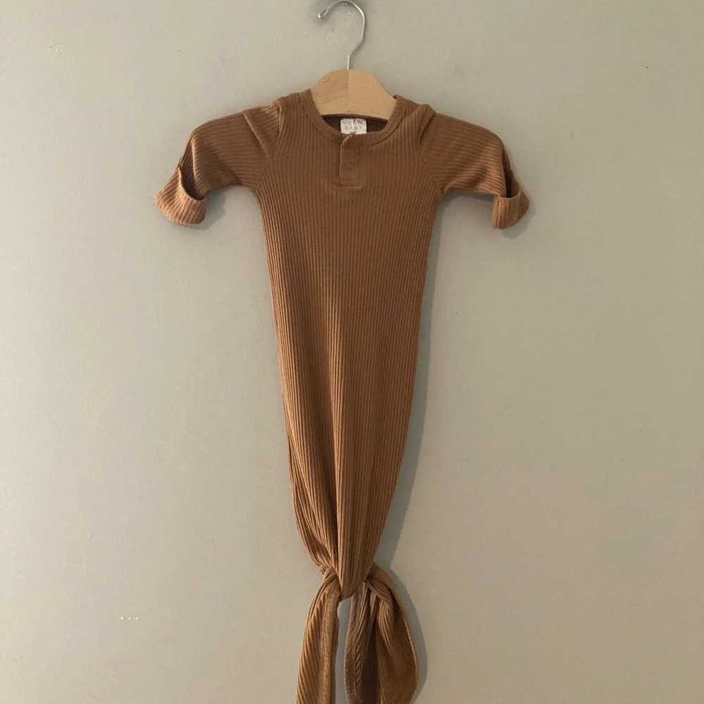 $23 ADD ON mebie baby ribbed knitted baby gown 0-3M Zara Little Co. Janie & Jack